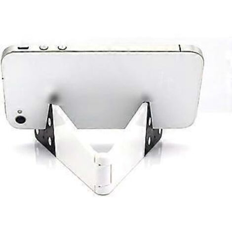 Support de bureau en forme de V pour smartphone et tablette (lot de 3), support pliable compatible avec iPhone, iPad, Samsung Galaxy, HTC One et tous les téléphones portables, design élégant et tendan (1/5)