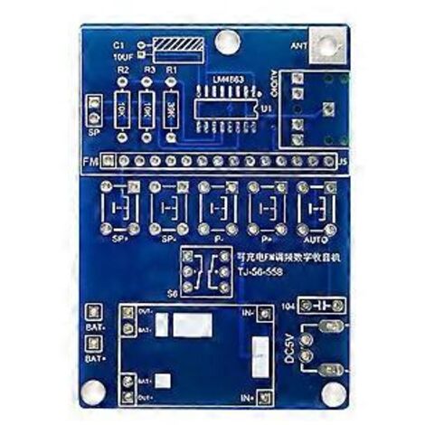 Récepteur radio FM, kit de soudage électronique avec écran LCD, kit C pour montage et apprentissage du soudage, à monter soi-même. (1/5)