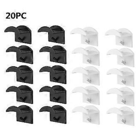 Lot de 20 crochets adhésifs pour casquettes de baseball - Support mural minimaliste pour casquettes de baseball, crochets de rangement robustes pour casquettes. (1/5)
