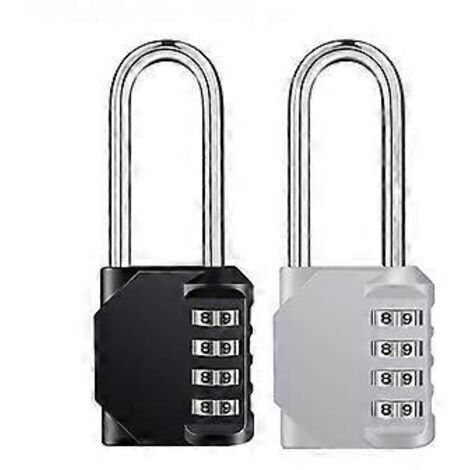 Cadenas - Cadenas à combinaison - Cadenas à combinaison - Cadenas - Pour usage intérieur et extérieur - Cadenas à combinaison - Avec n (1/3)