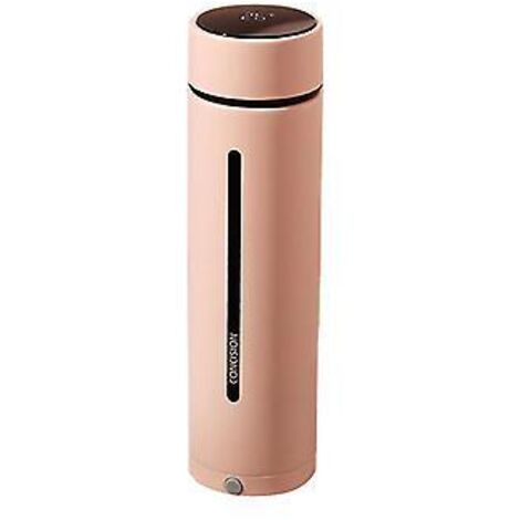 Bouteille d'eau isotherme sans BPA, étanche, avec support pour téléphone (rose) (1/5)