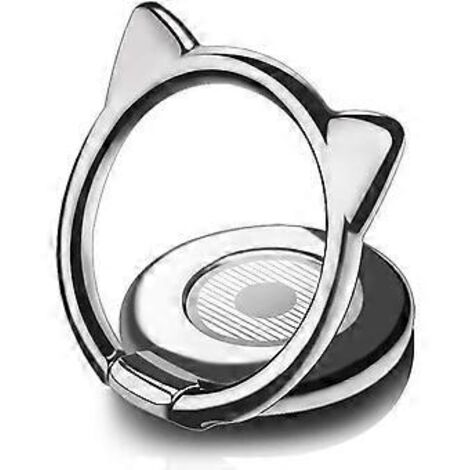 Anneau de téléphone portable en forme de chat, support ultra-fin de 3 mm avec rotation à 360°, compatible avec les smartphones Huawei et autres. (1/5)