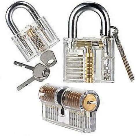 Cadenas transparent à affichage transparent, cadenas cristal (1/5)