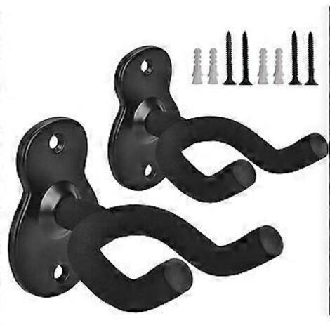Support mural SZTXJ (lot de 2) pour guitare acoustique, électrique, basse, ukulélé et guitare classique (1/5)