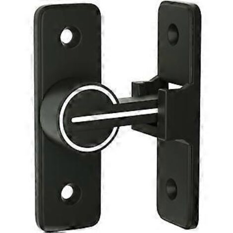 Loquet de porte intérieure coulissante lumineux, loquet à crochet de porte inclinable à 90°, verrou antivol à boucle, pour porte, fenêtre (90 degrés) (1/5)