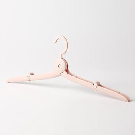 Cintre de voyage portable, cintre coupe-vent avec crochet (rose) (1/2)