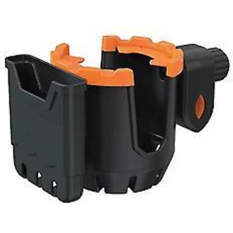 Porte-bouteille multifonctionnel 2 en 1 pour vélo, support pour téléphone, porte-gobelet universel pour poussette (orange) (1/4)