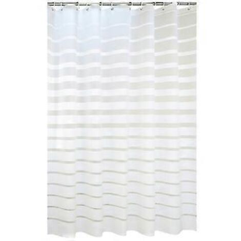 Rideau de douche à rayures classiques Basics - 180 cm (1/2)