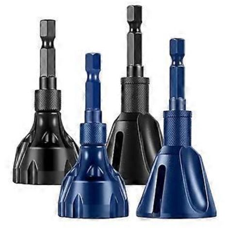Outil d'ébavurage et de chanfreinage externe en 4 pièces, foret d'ébavurage et de chanfreinage, outil de réparation de filetage de boulon, pour filetage 5-25 mm / 3-20 mm (1/5)