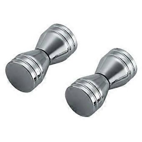poignées - Poignée - Poignée de meuble - Bouton de meuble - Poignée de porte - Métal - argent - Poignée de douche - 30 x 30 x 60 mm (1/3)
