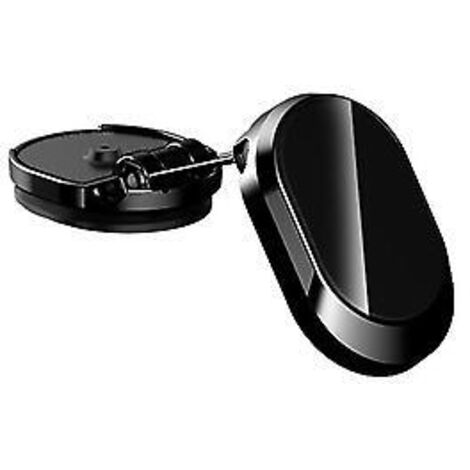 Support magnétique 360° pour téléphone portable de voiture, support de navigation universel, support pliable pour tableau de bord (noir Starburst) (1/5)