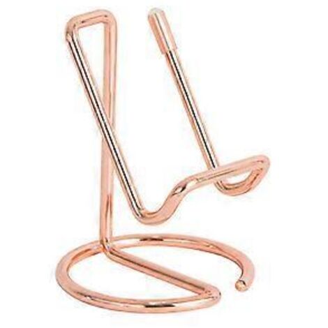 Support de bureau pour téléphone portable - Compatible avec iPhone et autres téléphones portables - Or rose (1/5)