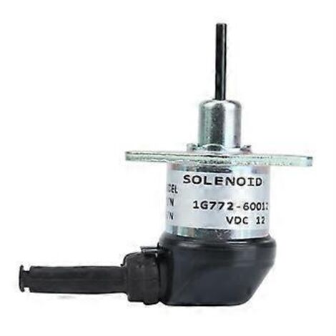 Électrovanne d'arrêt de carburant 12 V 1G772-60014 1G772-60012 pour moteurs V2607, V3300, V3600, KX057-4 et M6040F (1/5)