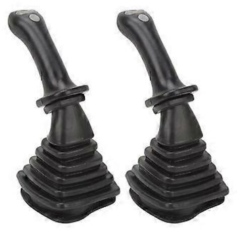 Lot de 2 poignées de joystick à 3 boutons pour pelle hydraulique Doosan DH DX150 215 225 300 37009C avec housse anti-poussière (1/5)