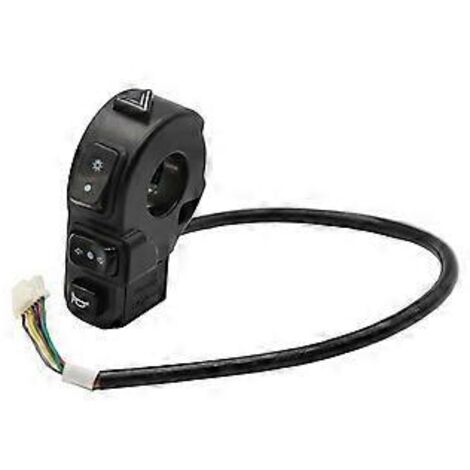 Interrupteur 3 en 1 pour moto, quad, phares, clignotants, klaxon et bouton marche/arrêt pour guidons de 22 mm