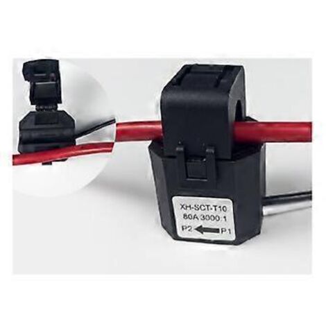 Moniteur d'énergie triphasé Tuya Smart WiFi avec pince CT 80 A bidirectionnel, application de surveillance de la consommation d'énergie et de l'énergie. (1/5)