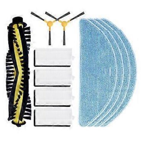 Accessoires pour robot aspirateur S7 Pro : brosse latérale rotative, filtre HEPA, chiffon de nettoyage et pièces détachées. (1/5)