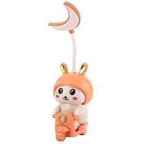 Lampe de bureau LED en forme d'avion mignon, rechargeable, pliable, pour le bien-être des yeux (1/5)