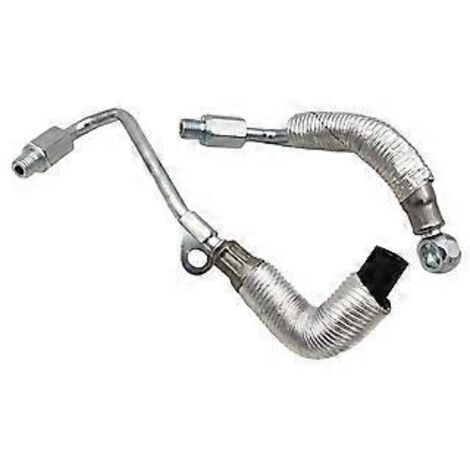 Kit de 2 tuyaux d'alimentation et de retour de liquide de refroidissement pour turbocompresseur 55568031 55567067 pour Adam Meriva B (1/5)