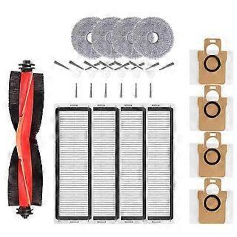 Pour aspirateur robot X20+ / X20 Plus : rouleau principal, brosse latérale, lingette de nettoyage, sac à poussière. (1/5)