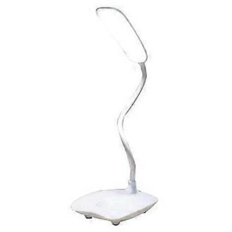 Lampe de bureau à piles pour résidence universitaire, rechargeable, 3 modes de couleur, commande tactile, intensité lumineuse réglable en continu, économie d'énergie, sans stroboscope (1/5)