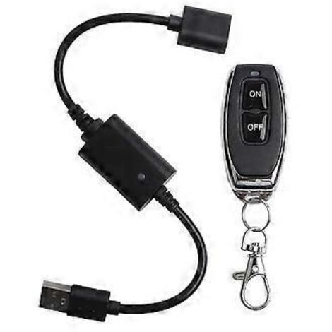Interrupteur marche/arrêt sans fil USB RF 433 MHz DC5V pour bande lumineuse LED (lecture L) (1/5)