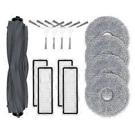 Accessoires de rechange pour aspirateur robot L10 Prime : brosse principale, filtre, chiffons et lingettes. (1/5)