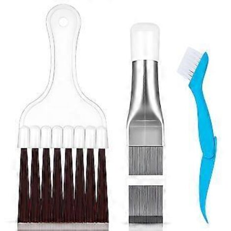 Construction métallique durable, puissance de nettoyage réglable avec boucle mobile pour brosse à fouet lisse et rigide et outil de réparation de radiateur d'évaporateur, (1/5)