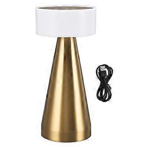 Lampe de table LED portable, 3 températures de couleur, intensité variable, batterie rechargeable 1800 mAh, lampe de chevet (1/5)