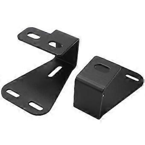 Support de cric à charnière pour capot, compatible avec Wrangler CJ 1944-1986 / YJ 1987-1995 / TJ 1997-2006 (paire, noir) (1/5)