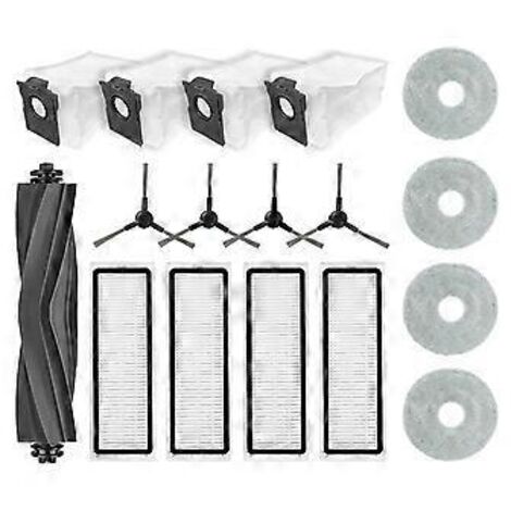 Pièces de rechange et accessoires pour aspirateur Bot L10s Plus : brosse principale, filtre HEPA, chiffon de nettoyage et sac à poussière. (1/5)