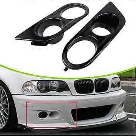 Grille de pare-chocs avant avec cadre de feu antibrouillard à deux trous pour BMW Série 3 E46 M3 (2001-2006) - Référence : 51112695 (1/5)