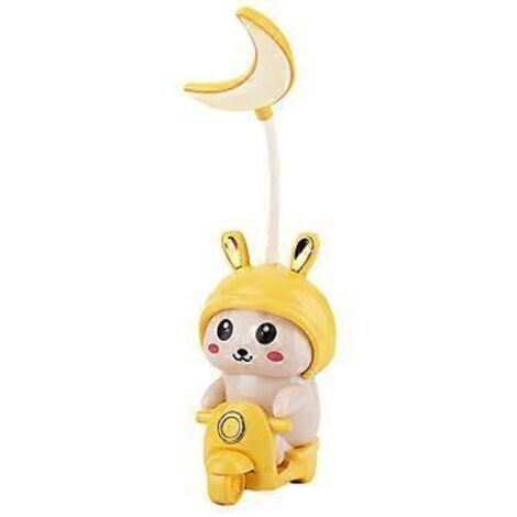 Lampe de bureau LED en forme d'avion mignon, rechargeable, pliable, pour le bien-être des yeux (1/5)