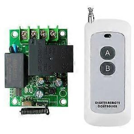 Interrupteur de télécommande sans fil universel 433 MHz, module relais AC220V et émetteur 1000 m pour éclairage (1/5)
