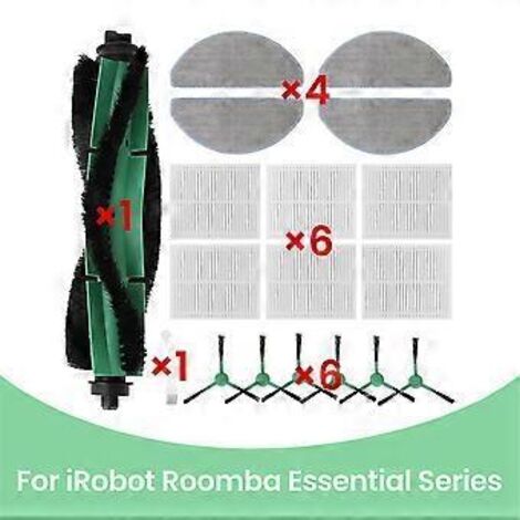 Kit de 18 pièces, pièces de rechange : brosse principale, brosse latérale, filtre, lingette de nettoyage pour aspirateur robot Y0140/Y0110 (1/5)