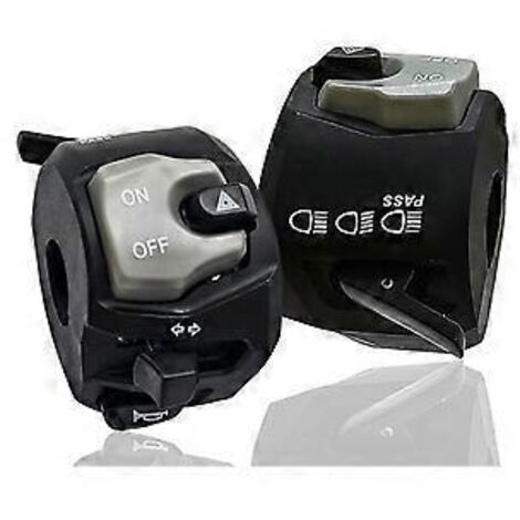 Pour commodo de guidon GSX avec avertisseur sonore universel côté gauche, démarreur électrique et double clignotant