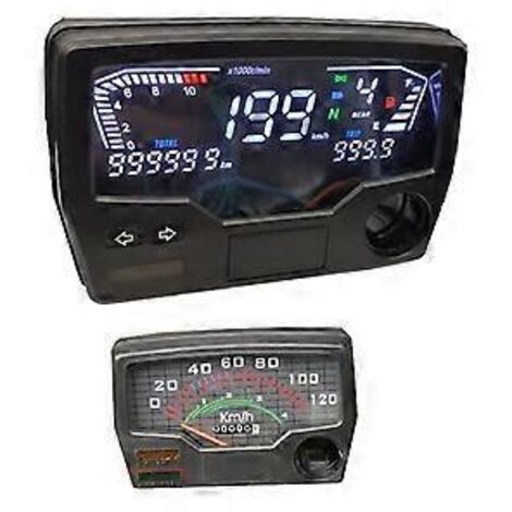 Compteur numérique de vitesse/odomètre/tr/min pour moto Win100 Cd70 CG110-CG110N 37200-398-971 (1/5)
