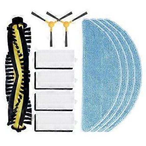 Accessoire pour robot aspirateur S7 Pro : brosse latérale rotative, filtre HEPA et chiffon de nettoyage (1/5)