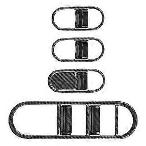 Cache-bouton de lève-vitre en fibre de carbone pour Audi IONIQ 2022+ B (1/5)