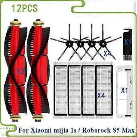 Pour aspirateur robot Xiaomi Mi 1/1S SDJQR01RR SDJQR02RR Roborock E2 E3 E4 E5 S4 S4 Max S5 (principal) (1/5)