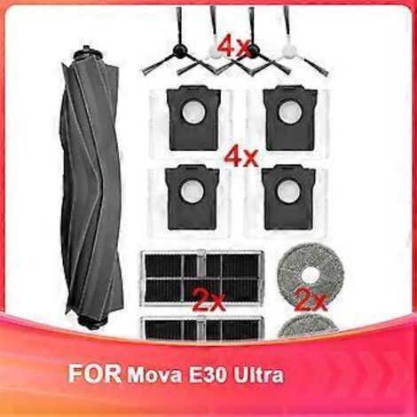 Accessoires compatibles avec le robot aspirateur E30 Ultra : kit de remplacement pour robot aspirateur, pièces détachées. (1/5)
