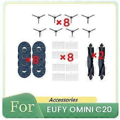 Lot de 26 pièces de rechange pour robot aspirateur OMINI C20 (1/5)