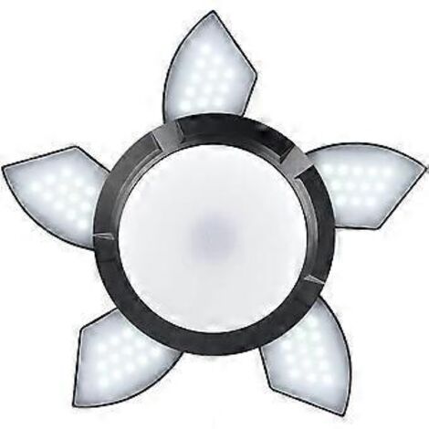 Plafonnier déformable, éclairage LED pour garage, affichage de l'énergie solaire, décoration de chambre, lampe à chargement USB, éclairage télescopique réglable pour entrepôt (1/4)