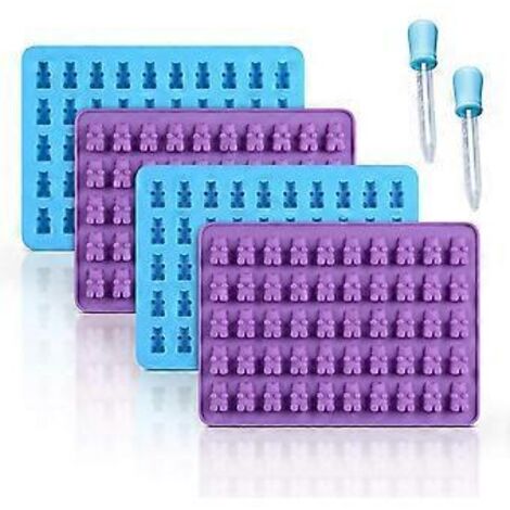 Moules en silicone miniatures pour des aventures gourmandes, en silicone alimentaire compatible four et micro-ondes, antiadhésifs et démoulage facile pour des bonbons sans effort (1/4)