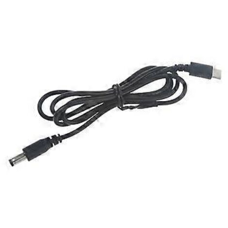 Câble de charge USB C vers DC5.5x2.1mm pour ventilateurs 5V, moniteurs, lumières LED, haut-parleurs et plus encore (2 m) (1/5)