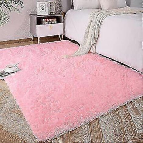Tapis doux Tflycqsoft pour chambre d'enfant, tapis moelleux à poils longs pour chambre de bébé, tapis imitation peau de mouton (1/5)