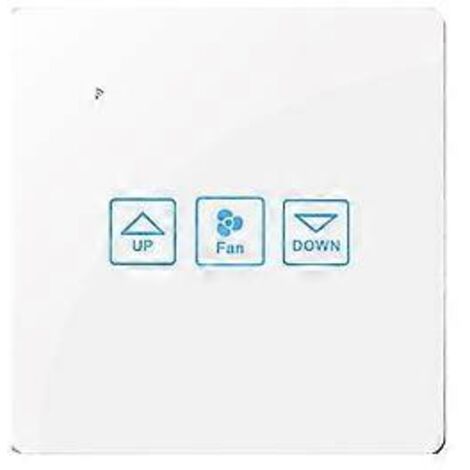 Commande de vitesse du ventilateur par interrupteur tactile, panneau de commande intelligent en cristal de luxe Wi-Fi, application Tuay, télécommande 90 V/250 V, compatible UE/Royaume-Uni (C) (1/5)