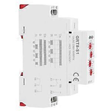 Relais temporisé de coupure de courant GRT8-B1 - Temporisation réglable de 12 à 24 secondes (1/5)