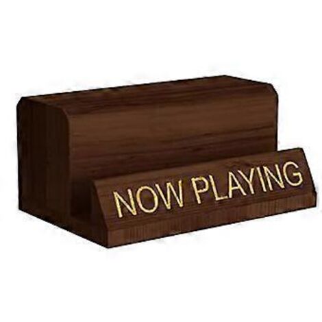 Présentoir pour disques vinyles NOW Playing - Support de rangement en bois pour disques vinyles et accessoires de rotation (1/4)