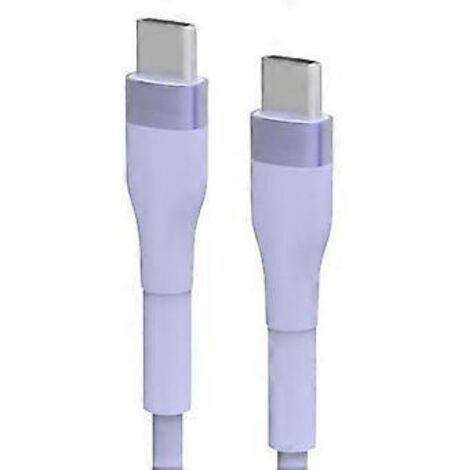 Câble de charge rapide USB-C vers USB-C, 100 W/5 A, synchronisation de données à haute vitesse 480 Mbps pour smartphones, tablettes et ordinateurs portables, bleu (bleu) (1/5)